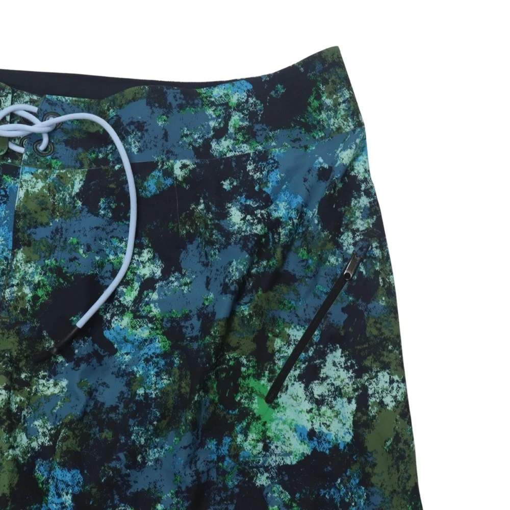 lululemon athletica Board Shorts Men’s 36 Blue‎ Green Swim Trunks